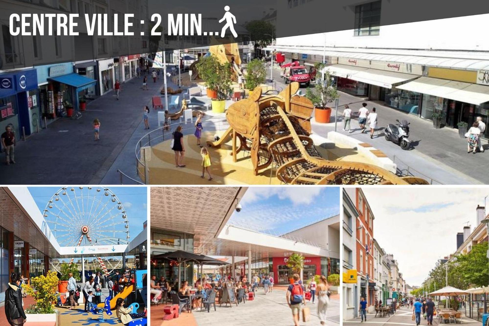 La Deferlante - Hyper Centre - Parking Prive - 300 M Plage Saint-Nazaire  Esterno foto
